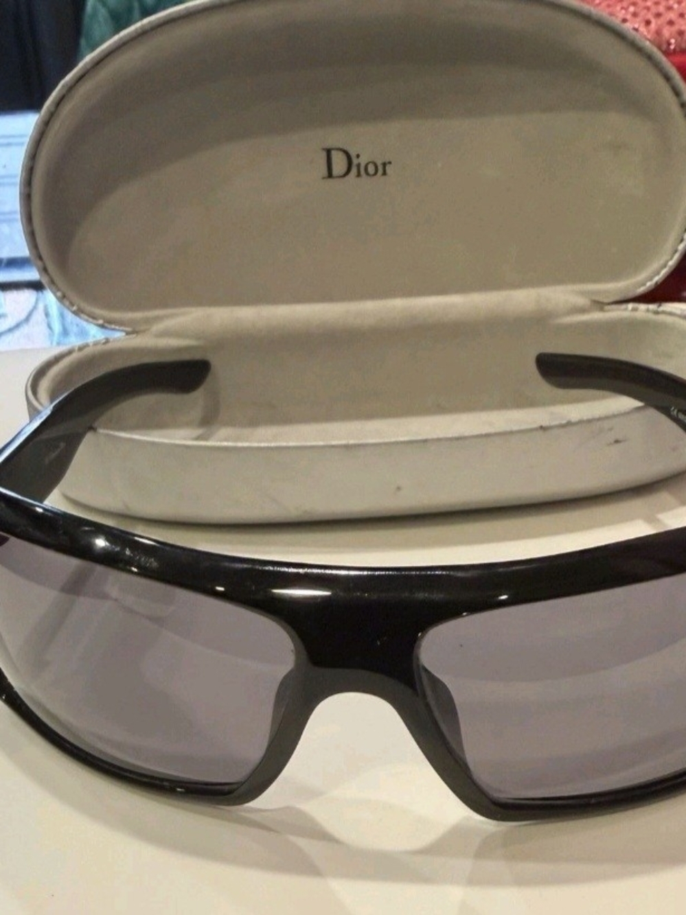 Dior Black Sunglasses with Gray Smoke Lenses - Picture 2 of 10